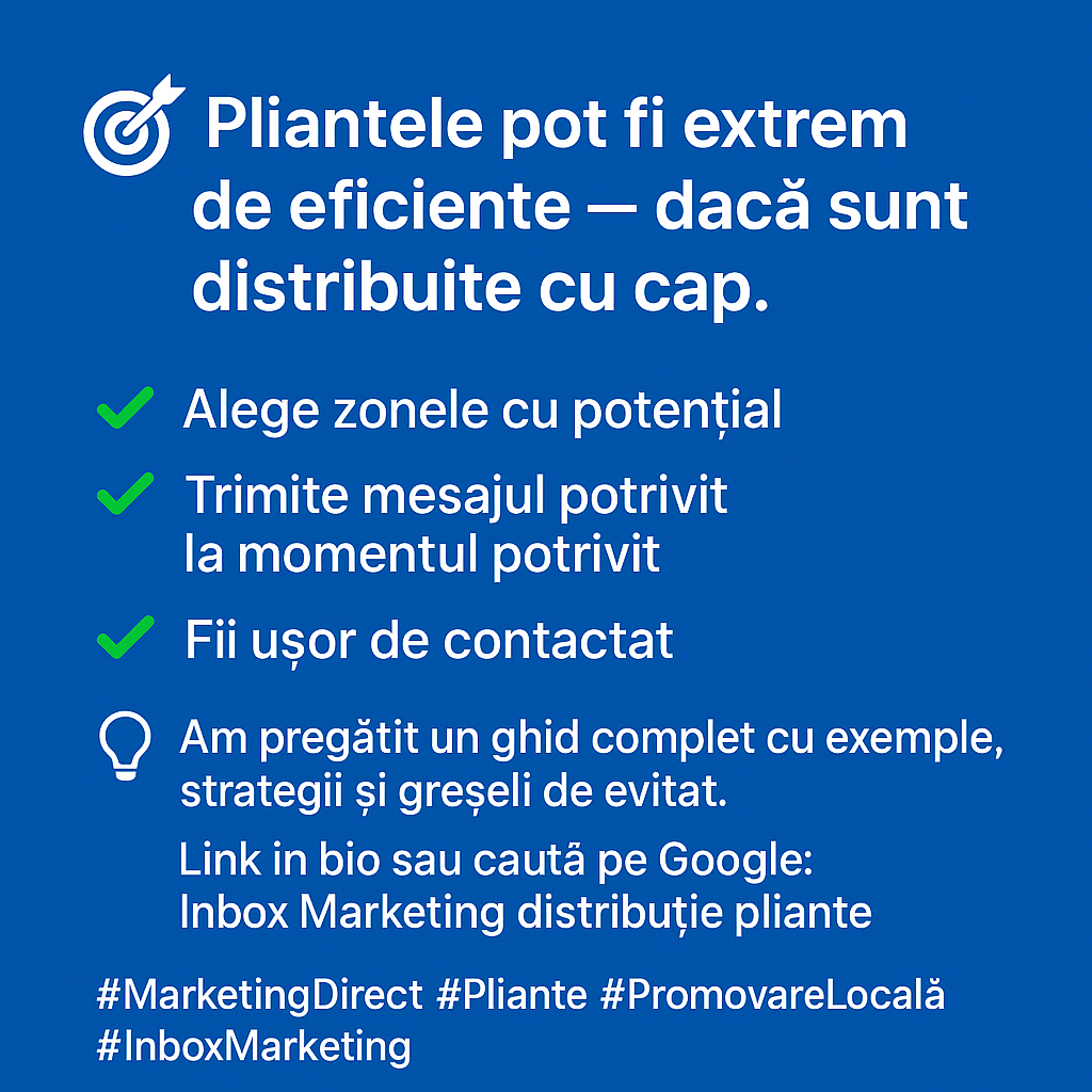 Cum te ajuta distributia de pliante in Bucuresti sa atragi mai multi clienti